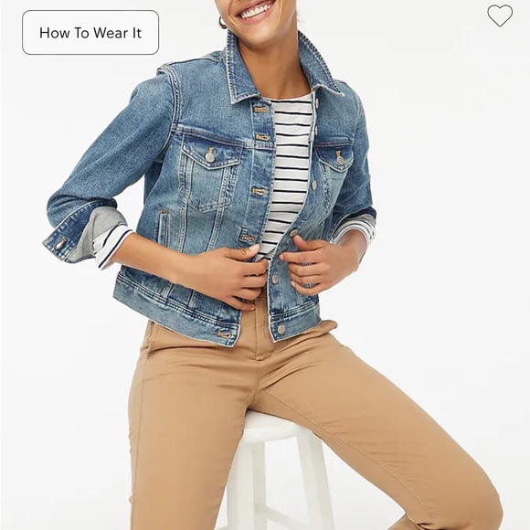 Jcrew classic jean jacket size small - Picture 2 of 5